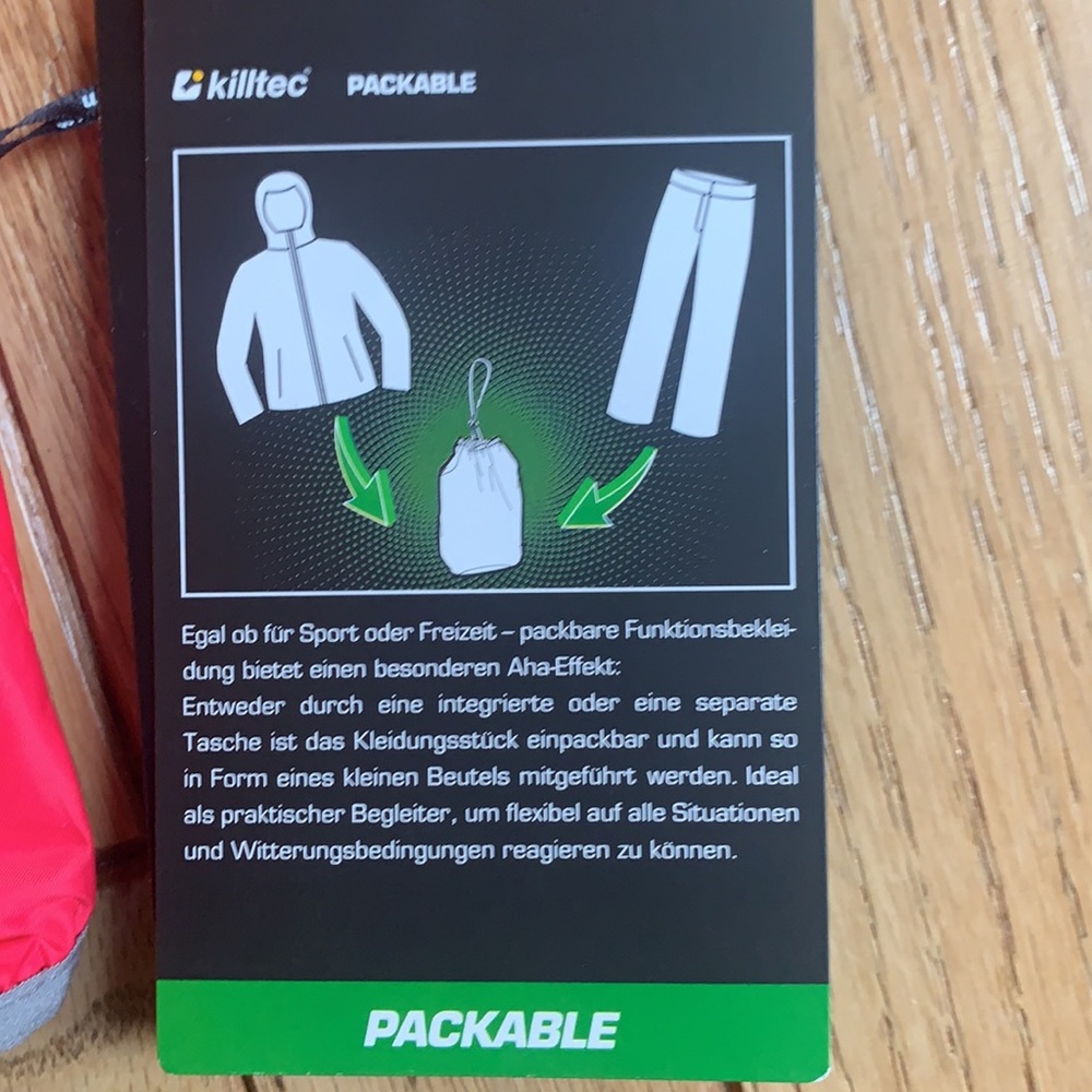 NWT Killtec lightweight jacket - Picture 8 of 10